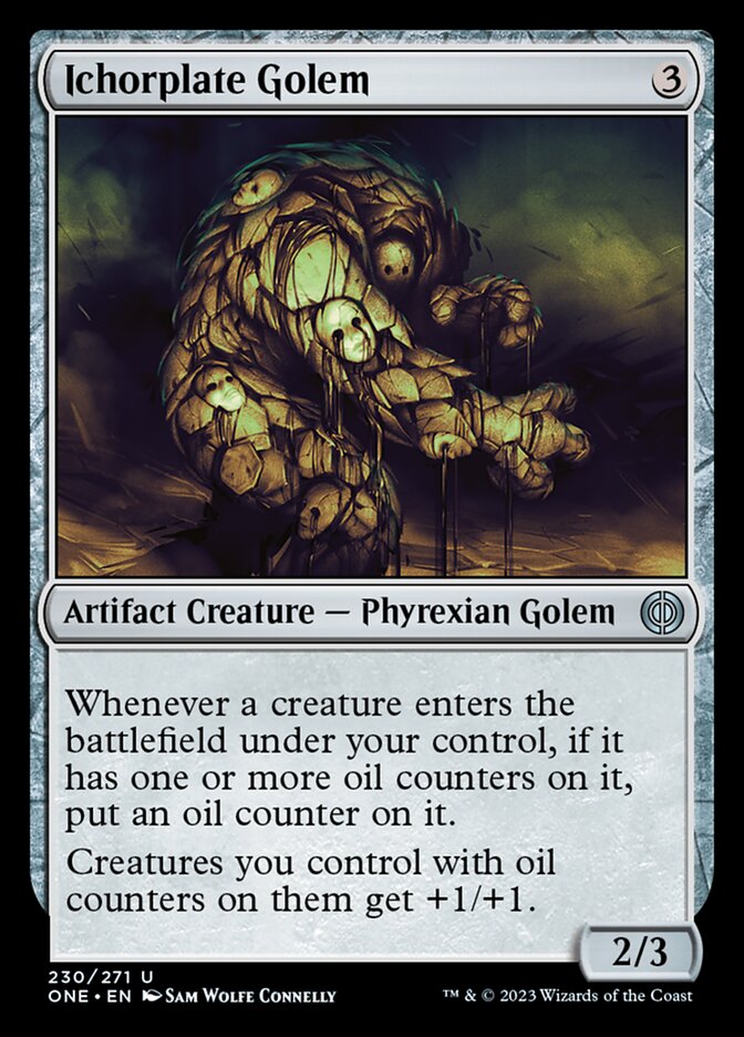 Ichorplate Golem [Phyrexia: All Will Be One] | Jomio and Rueliete's Cards and Comics