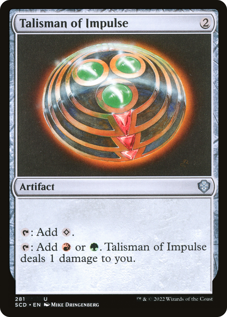 Talisman of Impulse [Starter Commander Decks] | Jomio and Rueliete's Cards and Comics