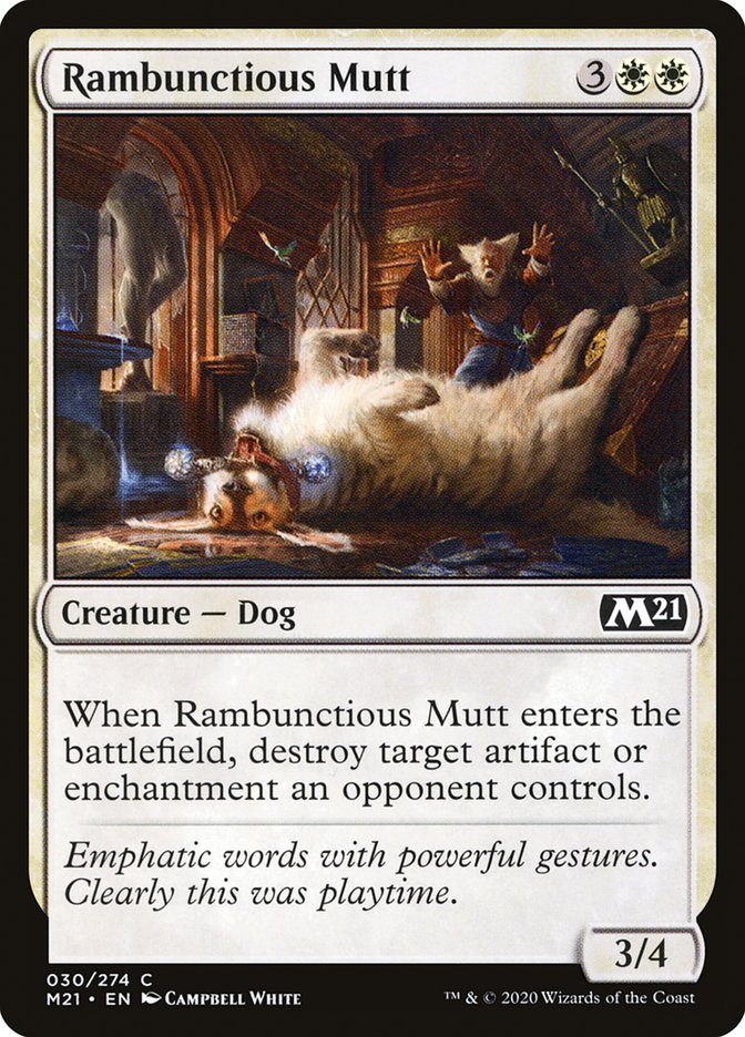 Rambunctious Mutt [Core Set 2021] | Jomio and Rueliete's Cards and Comics