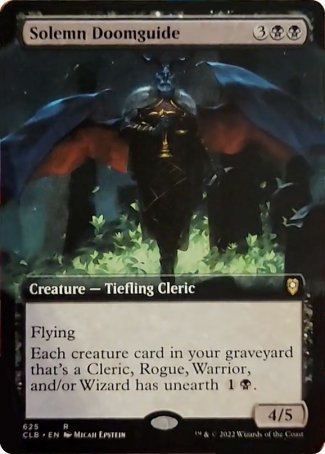 Solemn Doomguide (Extended Art) [Commander Legends: Battle for Baldur's Gate] | Jomio and Rueliete's Cards and Comics