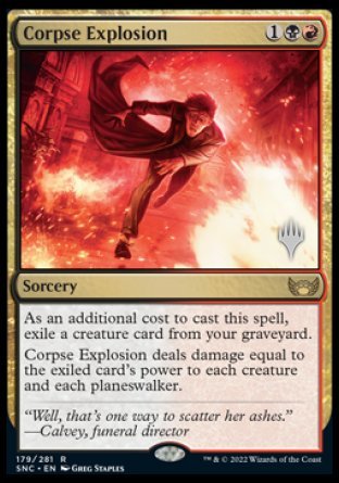 Corpse Explosion (Promo Pack) [Streets of New Capenna Promos] | Jomio and Rueliete's Cards and Comics