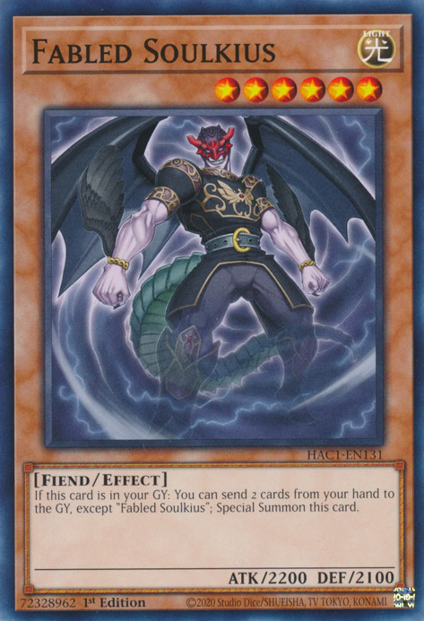 Fabled Soulkius [HAC1-EN131] Common | Jomio and Rueliete's Cards and Comics