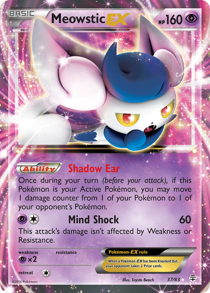 Meowstic EX (37/83) [XY: Generations] | Jomio and Rueliete's Cards and Comics