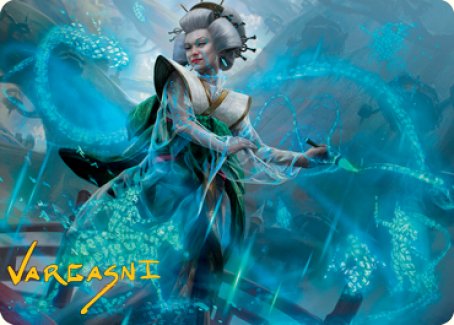 Bearer of Memory Art Card (Gold-Stamped Signature) [Kamigawa: Neon Dynasty Art Series] | Jomio and Rueliete's Cards and Comics