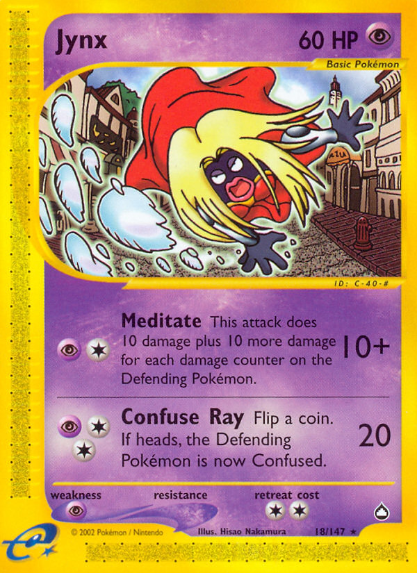 Jynx (18/147) [Aquapolis] | Jomio and Rueliete's Cards and Comics