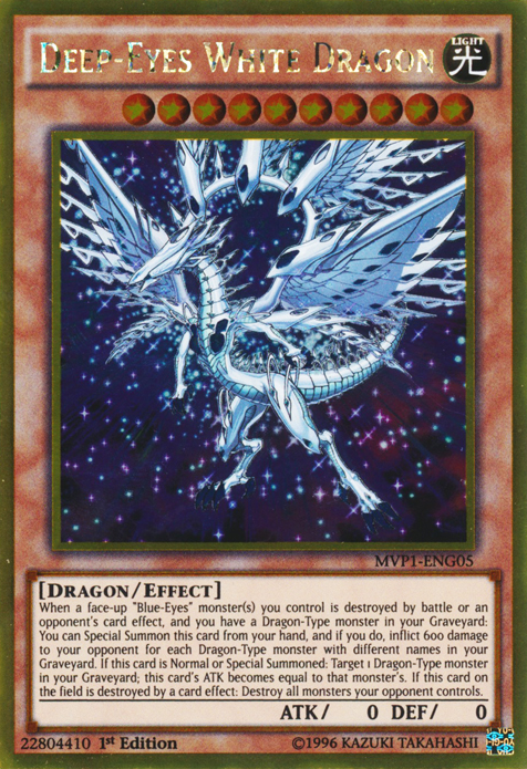 Deep-Eyes White Dragon [MVP1-ENG05] Gold Rare | Jomio and Rueliete's Cards and Comics
