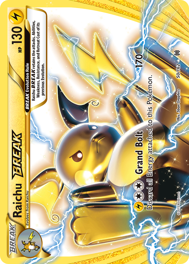 Raichu BREAK (50/162) [XY: BREAKthrough] | Jomio and Rueliete's Cards and Comics