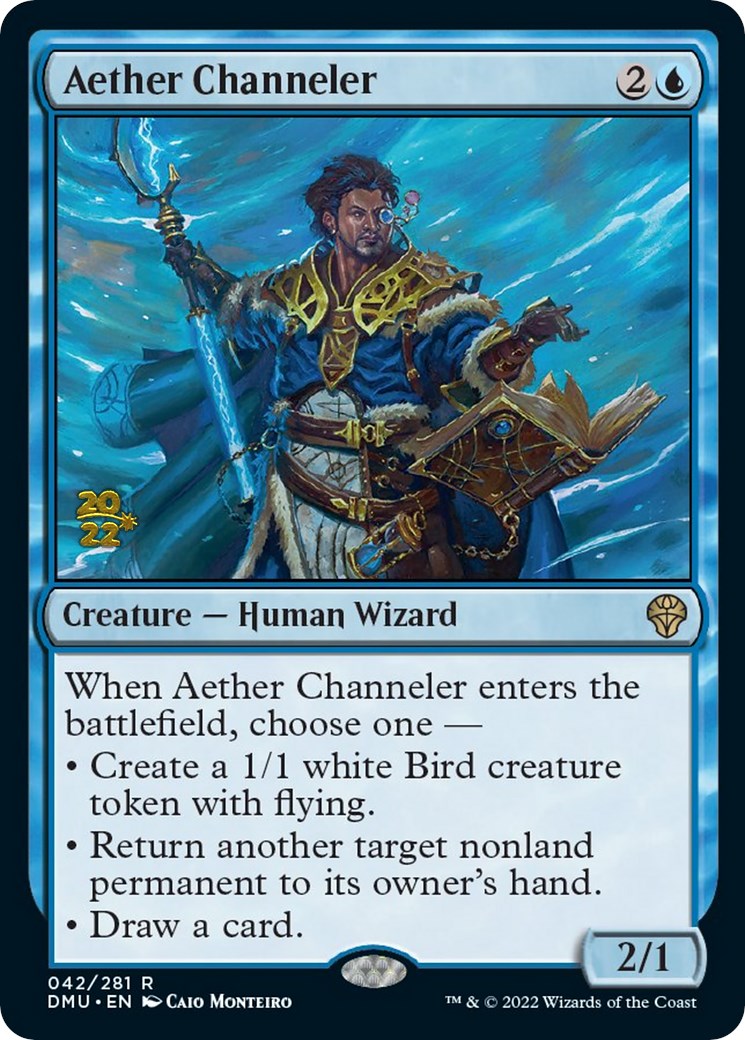 Aether Channeler [Dominaria United Prerelease Promos] | Jomio and Rueliete's Cards and Comics