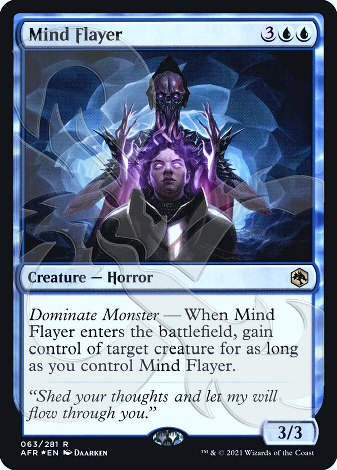 Mind Flayer (Ampersand Promo) [Dungeons & Dragons: Adventures in the Forgotten Realms Promos] | Jomio and Rueliete's Cards and Comics