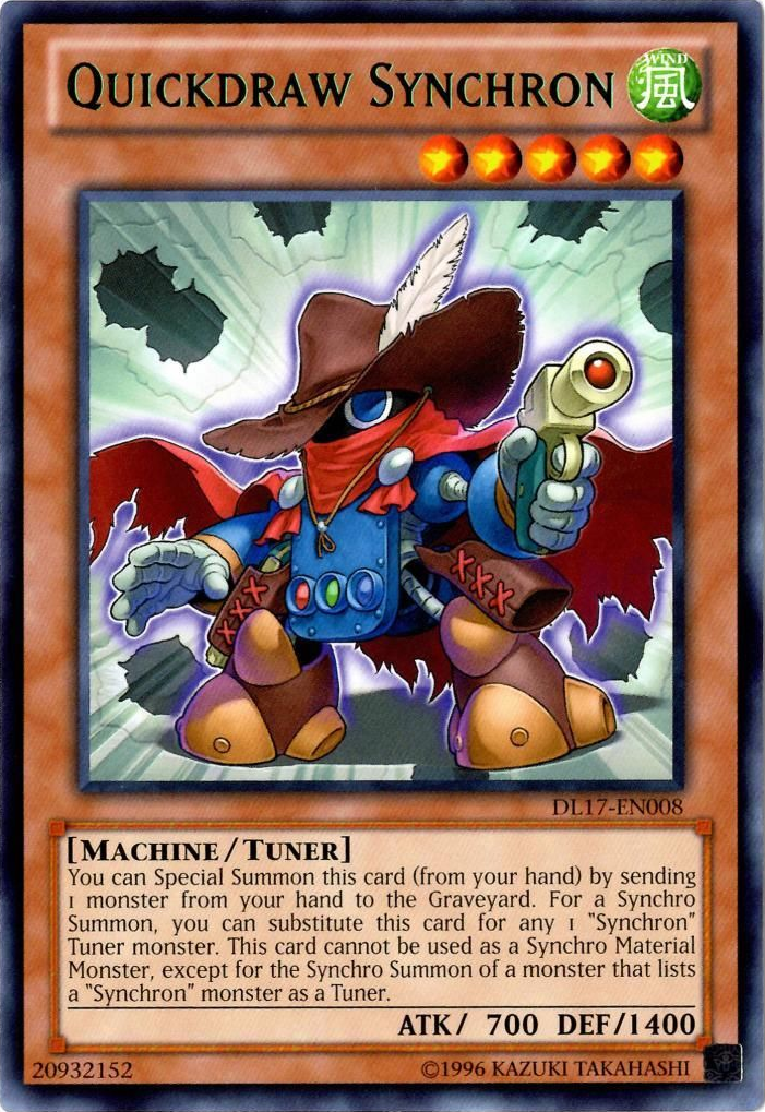 Quickdraw Synchron (Green) [DL17-EN008] Rare | Jomio and Rueliete's Cards and Comics