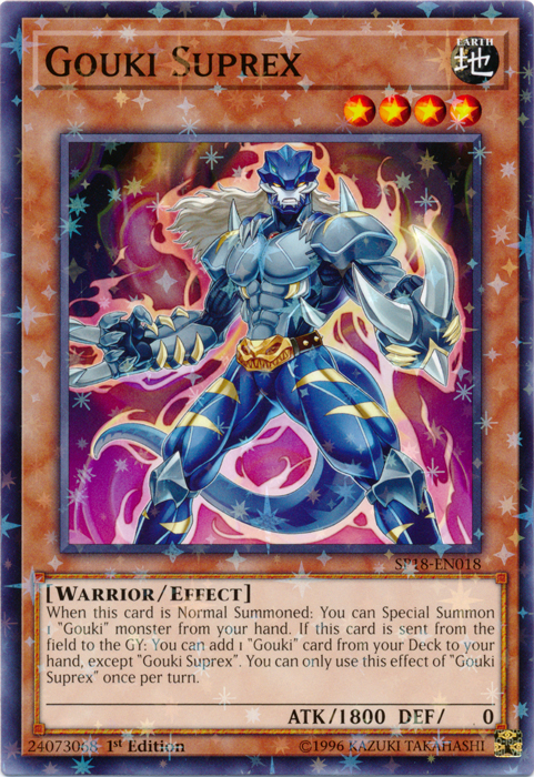 Gouki Suprex (Starfoil) [SP18-EN018] Starfoil Rare | Jomio and Rueliete's Cards and Comics