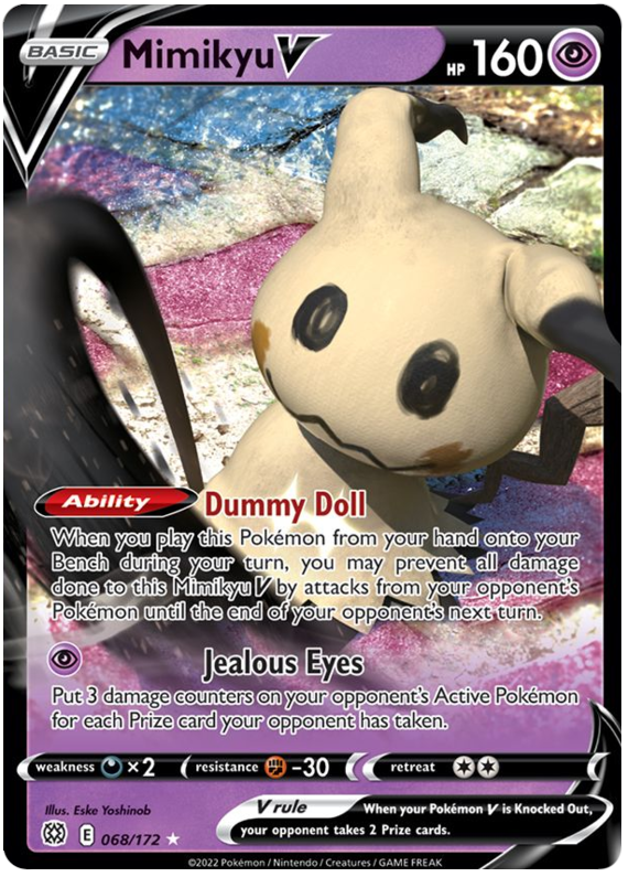 Mimikyu V (068/172) [Sword & Shield: Brilliant Stars] | Jomio and Rueliete's Cards and Comics
