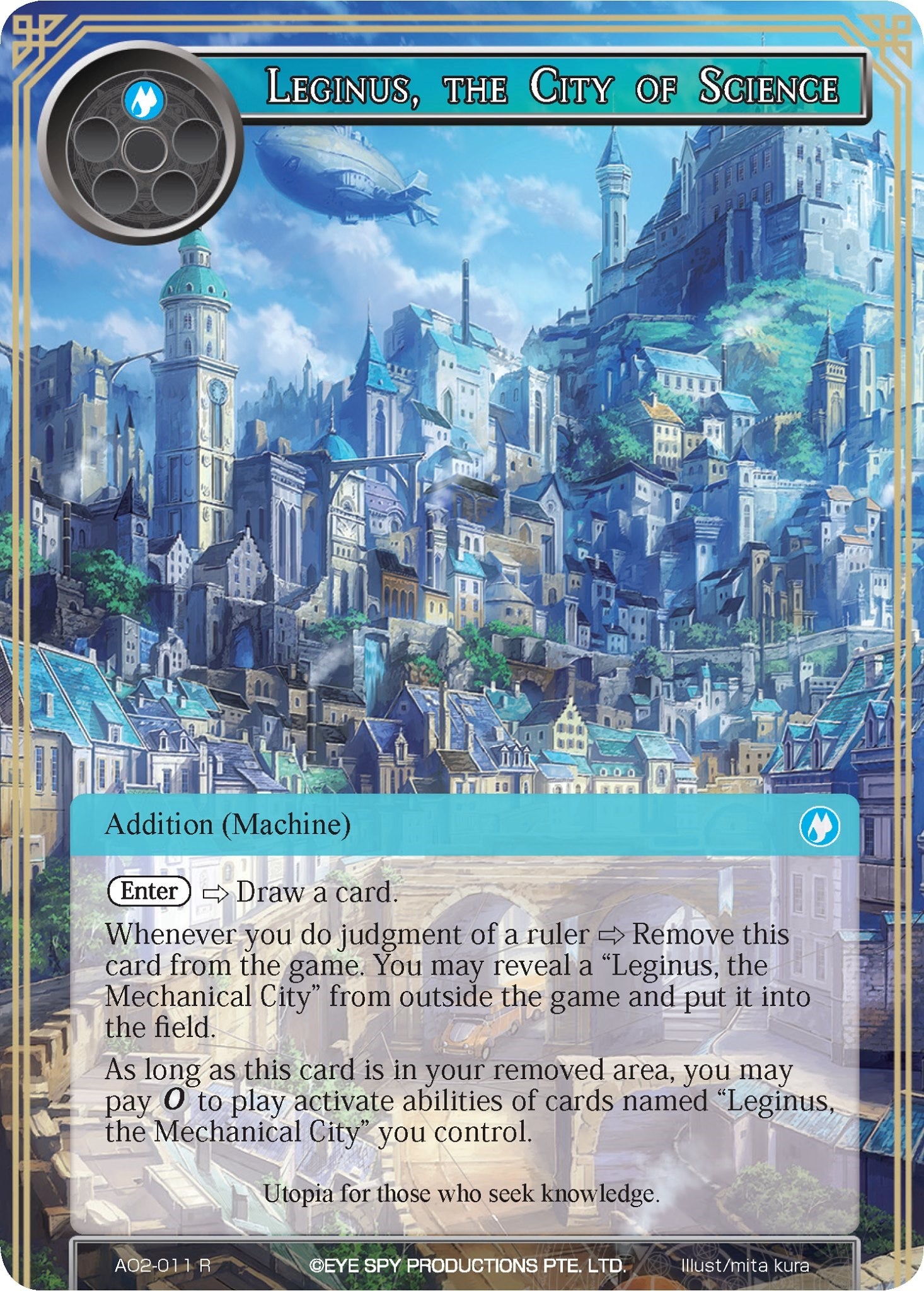 Leginus, the City of Science (AO2-011) [Alice Origin II] | Jomio and Rueliete's Cards and Comics