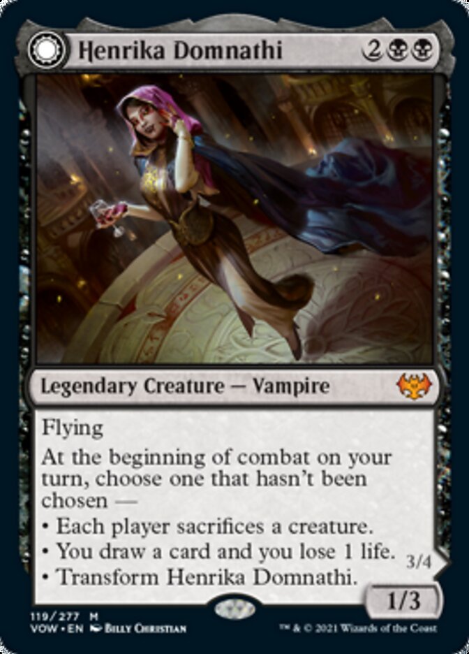 Henrika Domnathi // Henrika, Infernal Seer [Innistrad: Crimson Vow] | Jomio and Rueliete's Cards and Comics