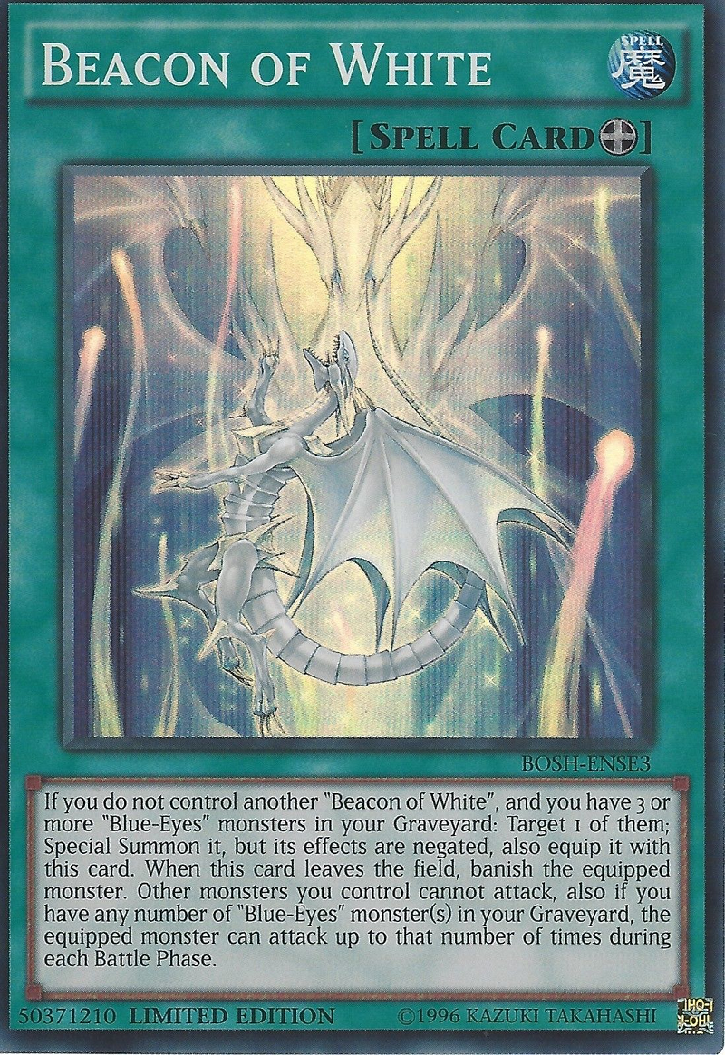 Beacon of White [BOSH-ENSE3] Super Rare | Jomio and Rueliete's Cards and Comics