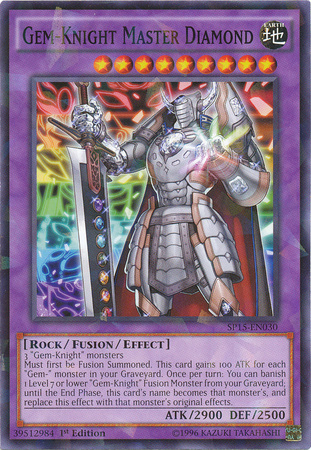 Gem-Knight Master Diamond [SP15-EN030] Shatterfoil Rare | Jomio and Rueliete's Cards and Comics