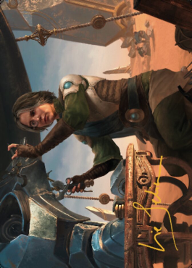 Tocasia, Dig Site Mentor Art Card (Gold-Stamped Signature) [The Brothers' War Art Series] | Jomio and Rueliete's Cards and Comics