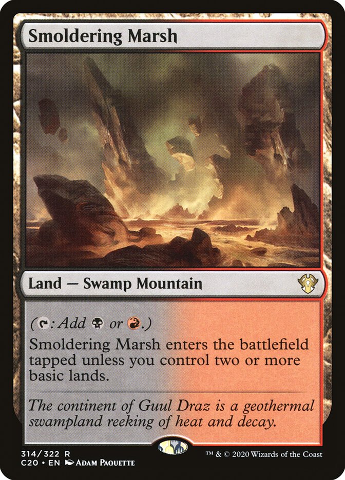 Smoldering Marsh [Commander 2020] | Jomio and Rueliete's Cards and Comics