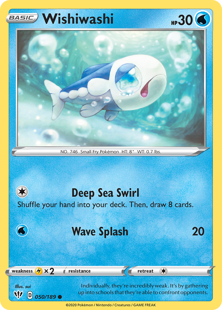 Wishiwashi (050/189) [Sword & Shield: Darkness Ablaze] | Jomio and Rueliete's Cards and Comics