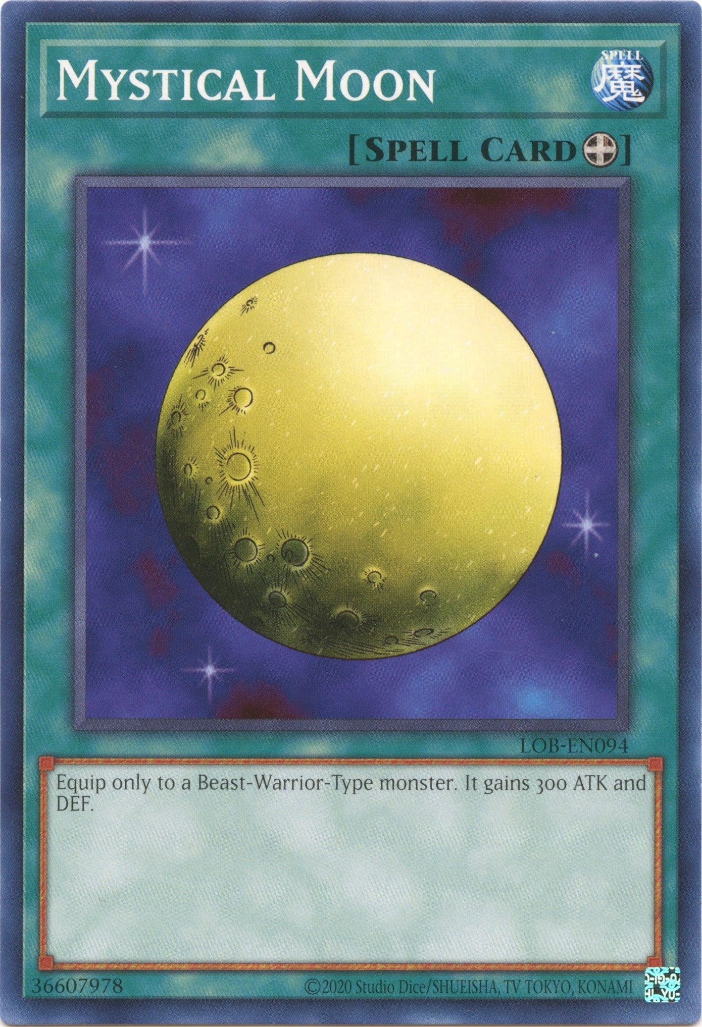 Mystical Moon (25th Anniversary) [LOB-EN094] Common | Jomio and Rueliete's Cards and Comics