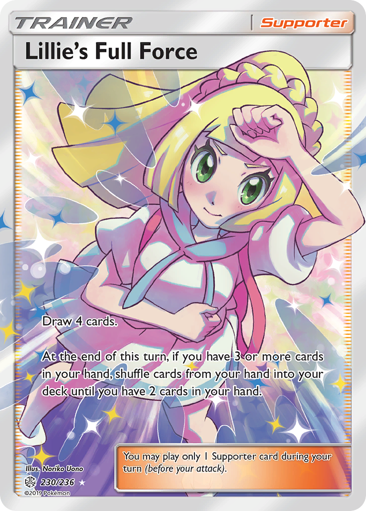 Lillie's Full Force (230/236) [Sun & Moon: Cosmic Eclipse] | Jomio and Rueliete's Cards and Comics