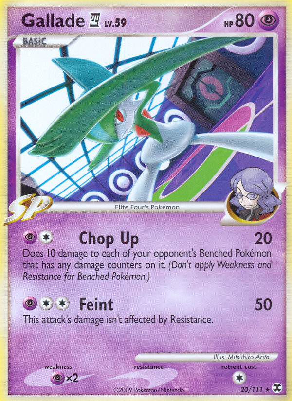 Gallade (20/111) [Platinum: Rising Rivals] | Jomio and Rueliete's Cards and Comics