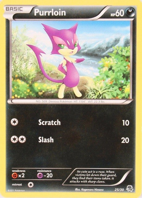 Purrloin (25/30) [Black & White: Trainer Kit - Zoroark] | Jomio and Rueliete's Cards and Comics