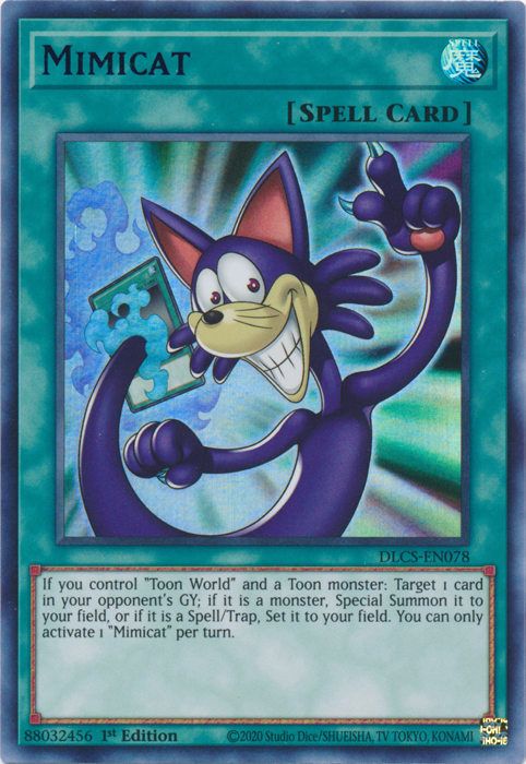 Mimicat (Blue) [DLCS-EN078] Ultra Rare | Jomio and Rueliete's Cards and Comics
