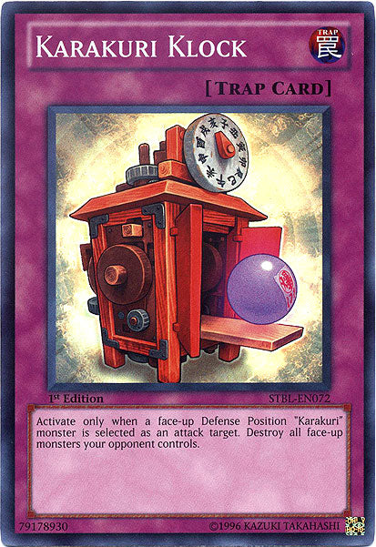 Karakuri Klock [STBL-EN072] Super Rare | Jomio and Rueliete's Cards and Comics