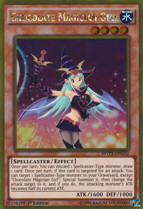 Chocolate Magician Girl [MVP1-ENG52] Gold Rare | Jomio and Rueliete's Cards and Comics
