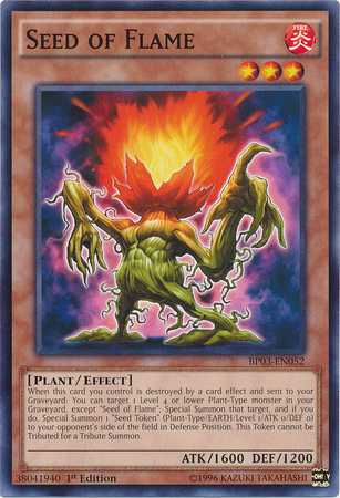 Seed of Flame [BP03-EN052] Common | Jomio and Rueliete's Cards and Comics