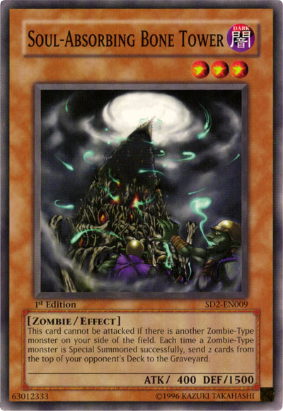 Soul-Absorbing Bone Tower [SD2-EN009] Common | Jomio and Rueliete's Cards and Comics