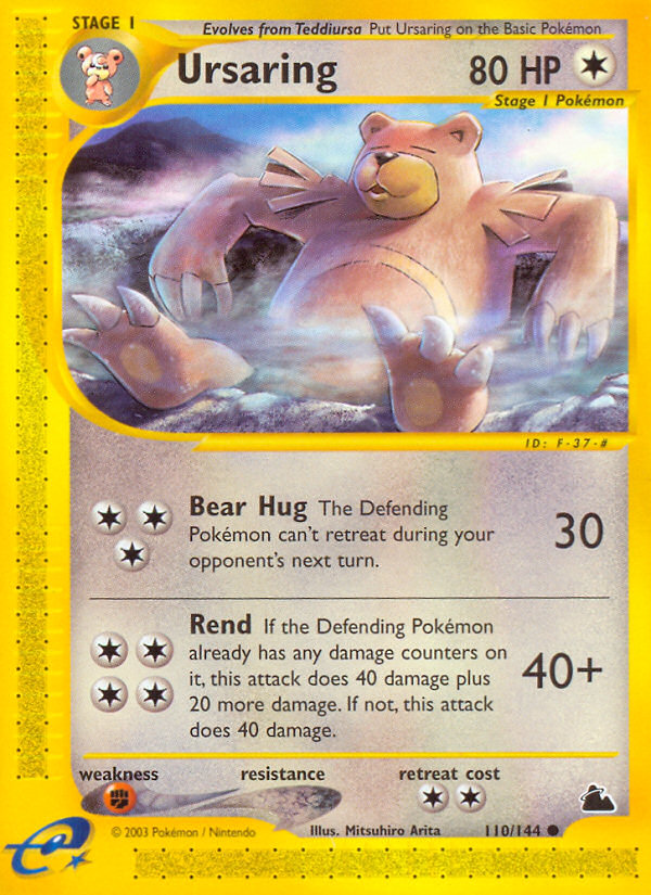 Ursaring (110/144) [Skyridge] | Jomio and Rueliete's Cards and Comics