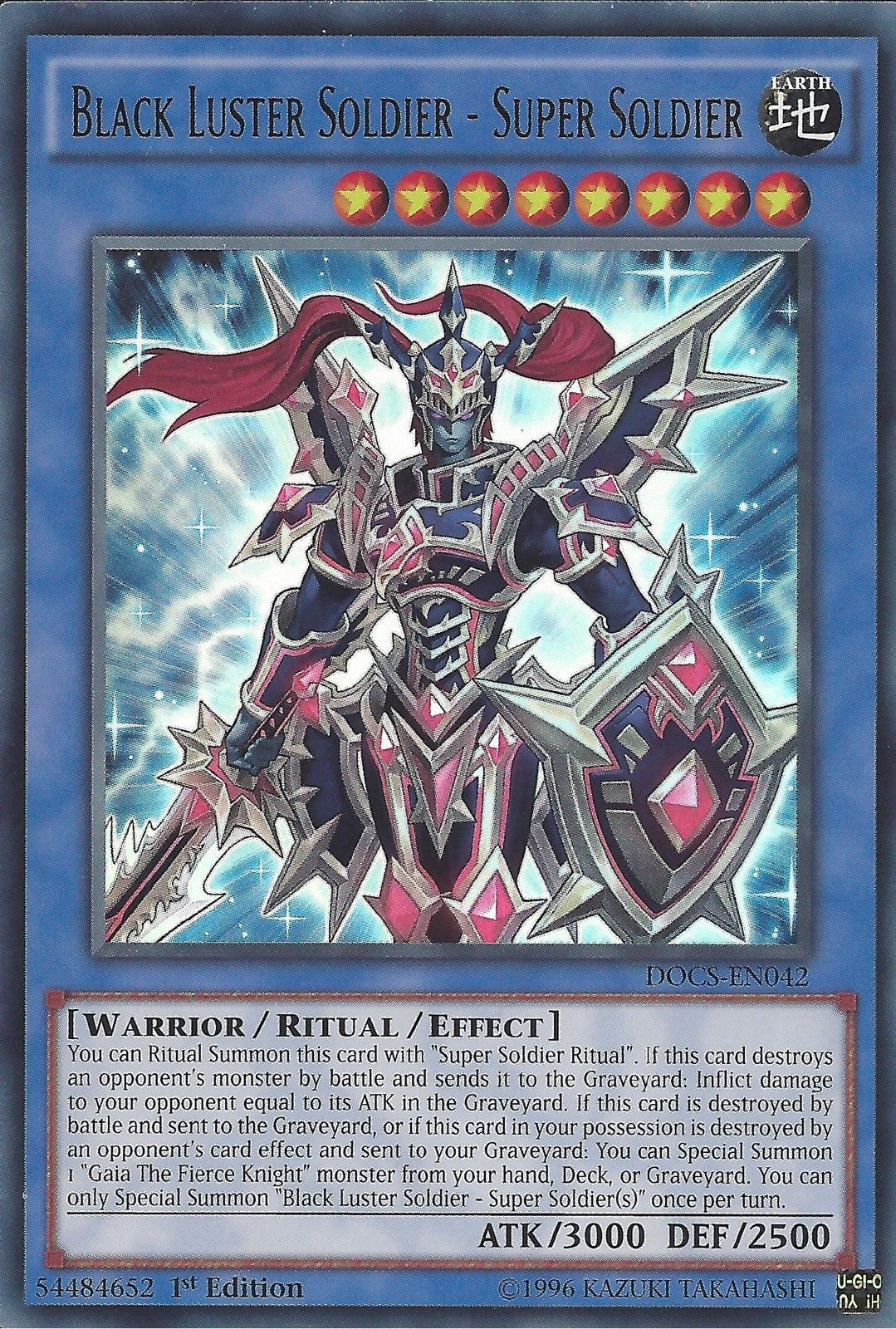 Black Luster Soldier - Super Soldier [DOCS-EN042] Ultra Rare | Jomio and Rueliete's Cards and Comics