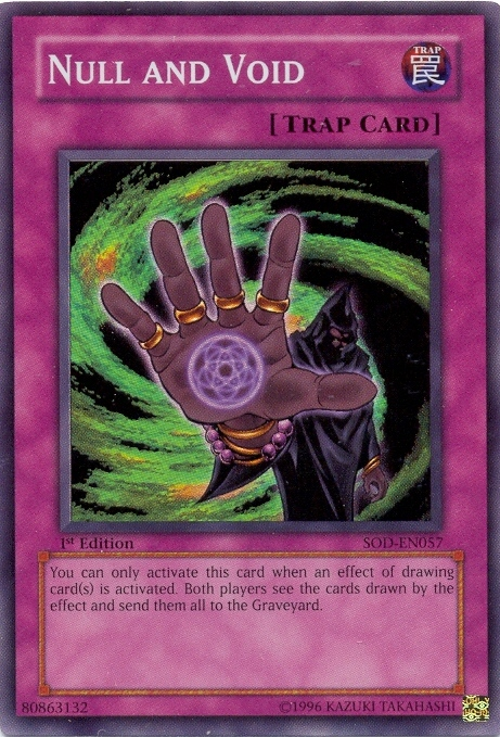 Null and Void [SOD-EN057] Super Rare | Jomio and Rueliete's Cards and Comics