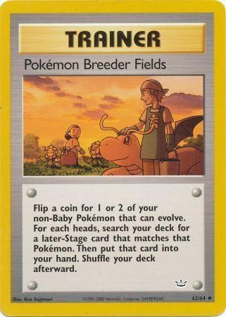 Pokemon Breeder Fields (62/64) [Neo Revelation Unlimited] | Jomio and Rueliete's Cards and Comics