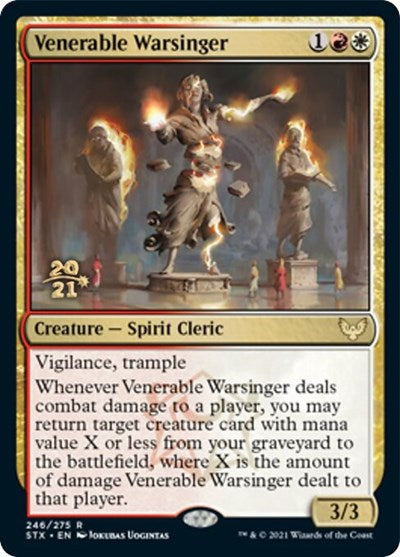 Venerable Warsinger [Strixhaven: School of Mages Prerelease Promos] | Jomio and Rueliete's Cards and Comics