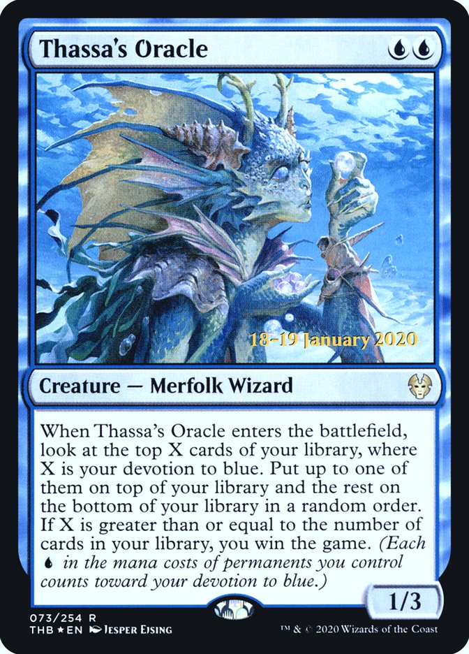 Thassa's Oracle [Theros Beyond Death Prerelease Promos] | Jomio and Rueliete's Cards and Comics