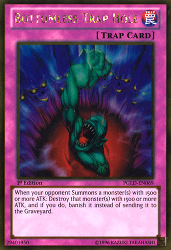 Bottomless Trap Hole [PGLD-EN069] Gold Rare | Jomio and Rueliete's Cards and Comics