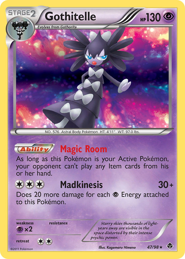 Gothitelle (47/98) [Black & White: Emerging Powers] | Jomio and Rueliete's Cards and Comics