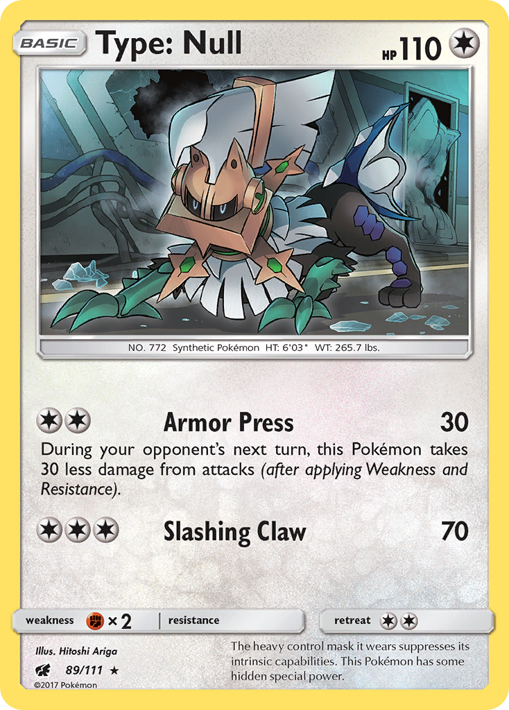 Type: Null (89/111) [Sun & Moon: Crimson Invasion] | Jomio and Rueliete's Cards and Comics