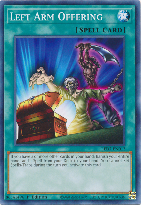 Left Arm Offering [LED7-EN013] Common | Jomio and Rueliete's Cards and Comics