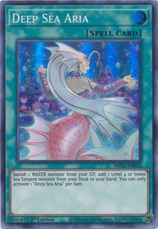 Deep Sea Aria [MP21-EN076] Super Rare | Jomio and Rueliete's Cards and Comics