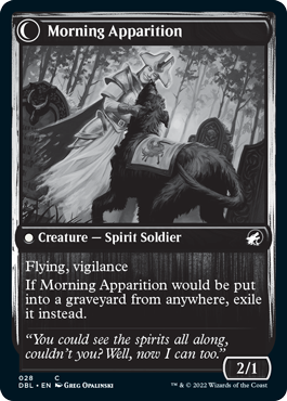 Mourning Patrol // Morning Apparition [Innistrad: Double Feature] | Jomio and Rueliete's Cards and Comics