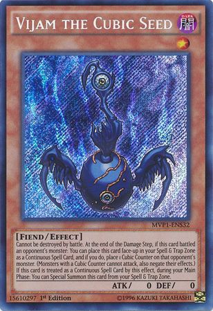 Vijam the Cubic Seed [MVP1-ENS32] Secret Rare | Jomio and Rueliete's Cards and Comics