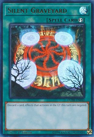 Silent Graveyard [DUDE-EN042] Ultra Rare | Jomio and Rueliete's Cards and Comics