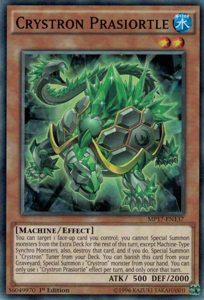 Crystron Prasiortle [MP17-EN137] Common | Jomio and Rueliete's Cards and Comics
