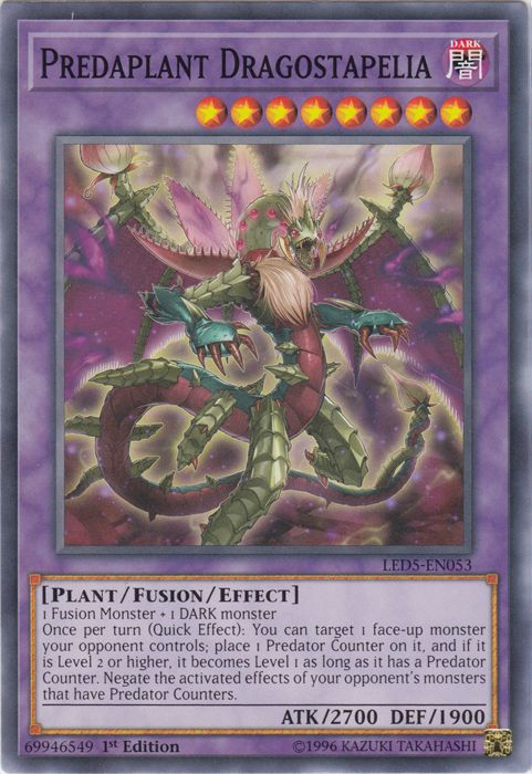 Predaplant Dragostapelia [LED5-EN053] Common | Jomio and Rueliete's Cards and Comics