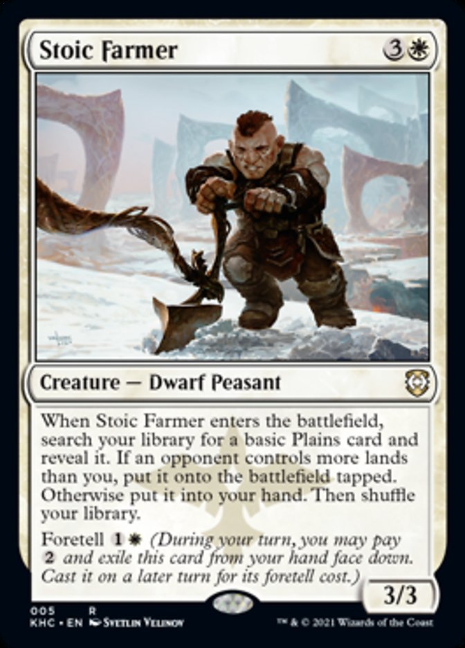 Stoic Farmer [Kaldheim Commander] | Jomio and Rueliete's Cards and Comics