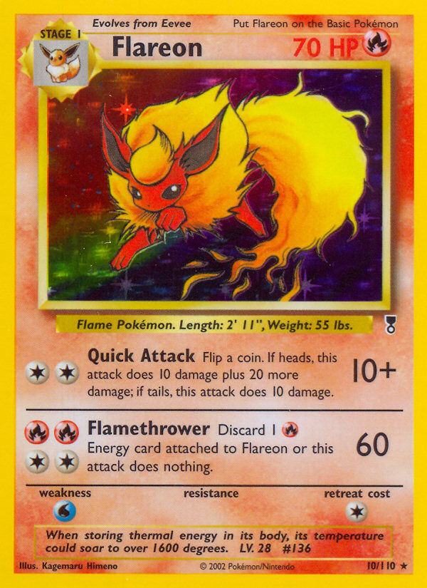 Flareon (10/110) [Legendary Collection] | Jomio and Rueliete's Cards and Comics